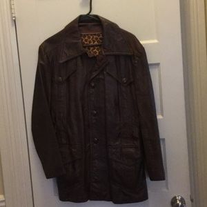 Vintage Leather Jacket Large